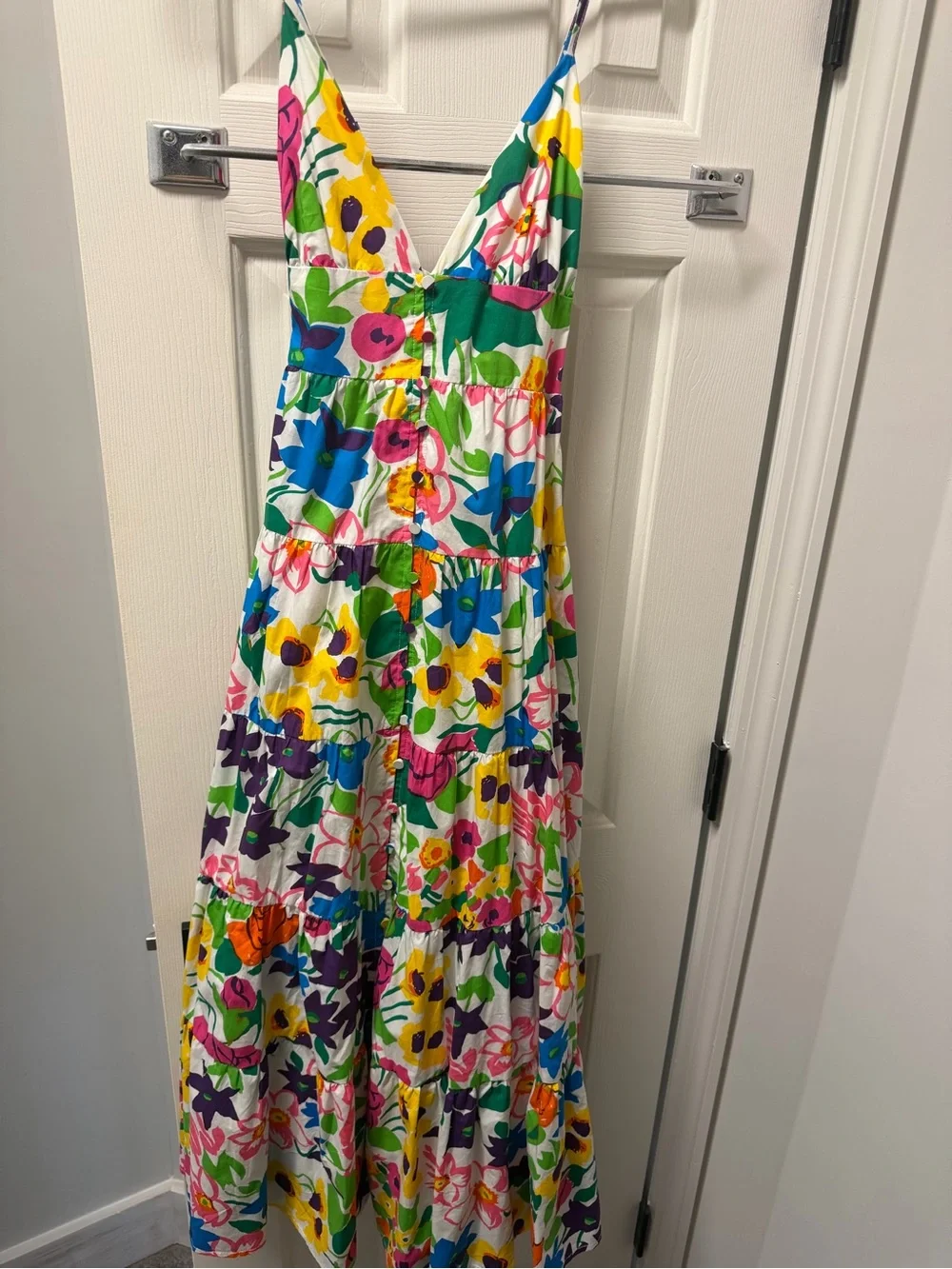 J. Crew cotton poplin dress in Vibrant Garden